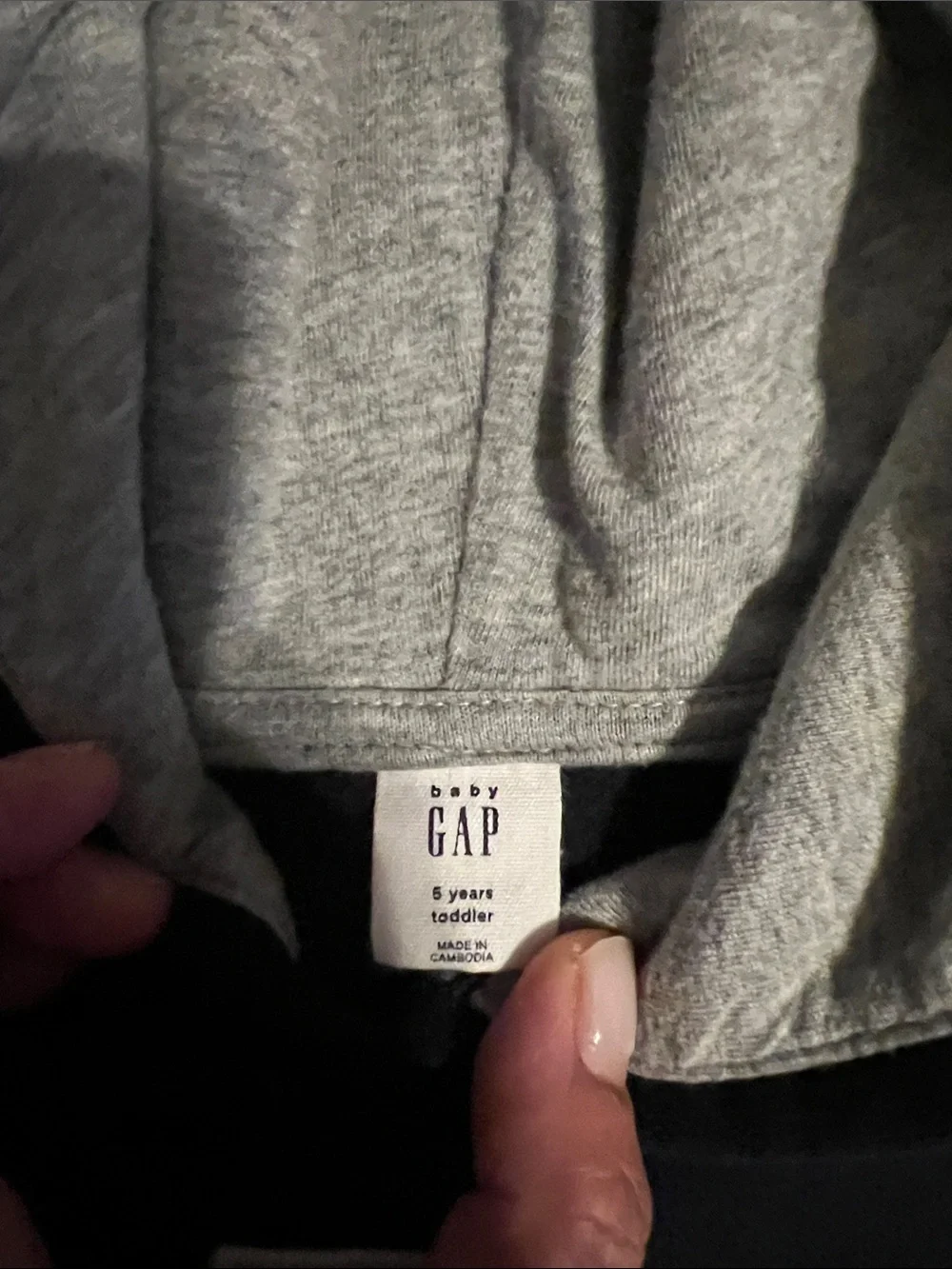 GAP Navy Hoodie with Light Gray Logo